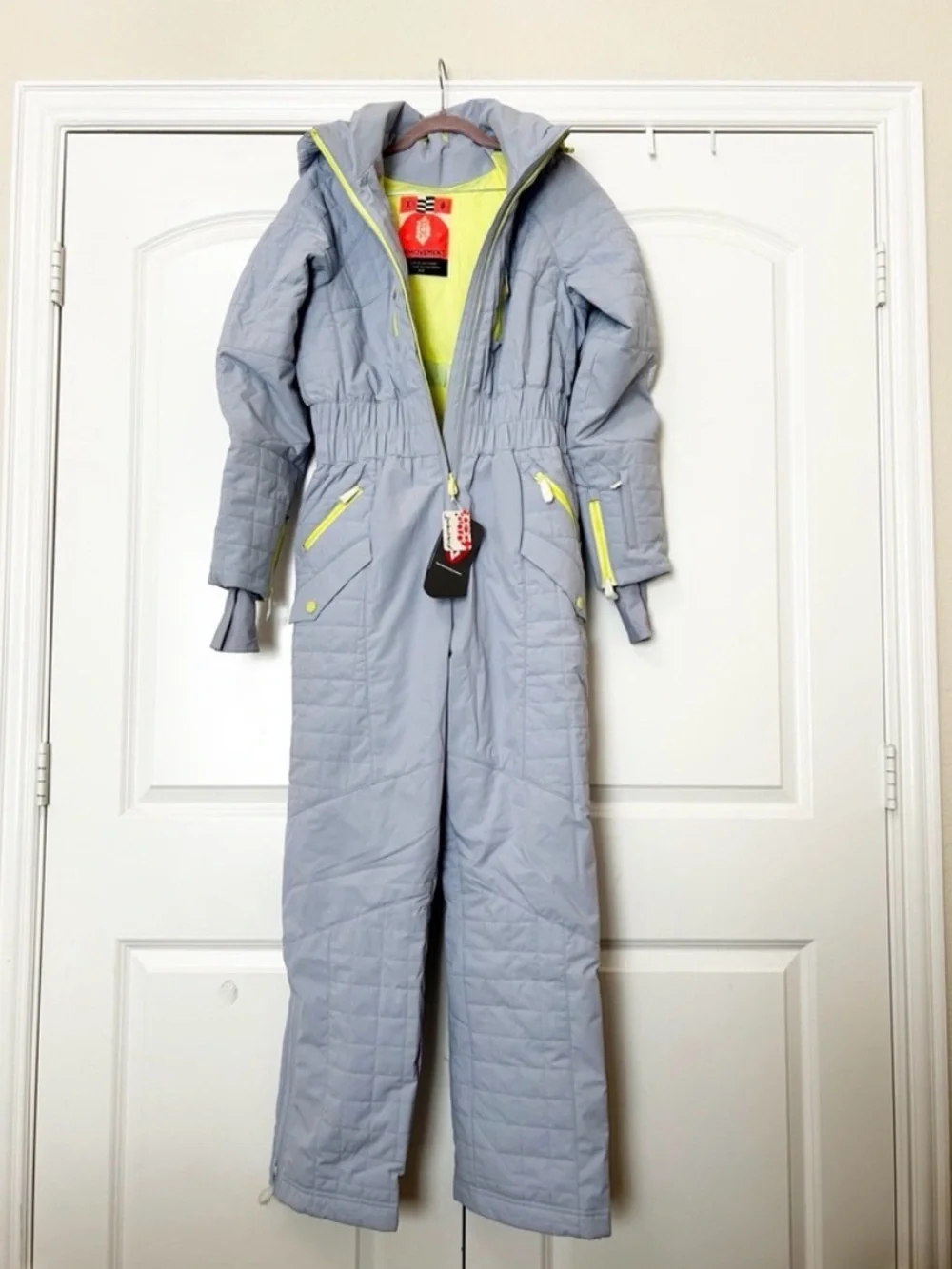 NWT Free People All Prepped Ski Suit Steel Coveralls Jumpsuit XL